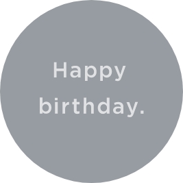 Happy birthday.